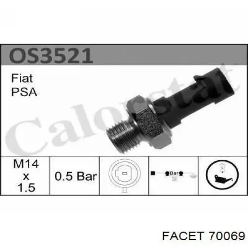 Manómetro de presión de aceite Opel 90569684 precio, desde 5,79 EUR