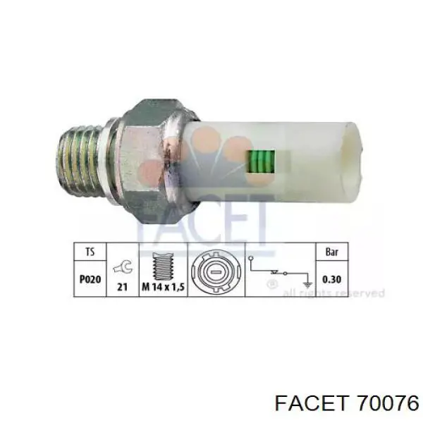 Indicador, presión del aceite Renault Scenic 1 JA0, JA1, FA0