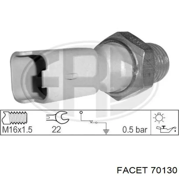 Sensor de presión de aceite para Citroen C2 (JM)