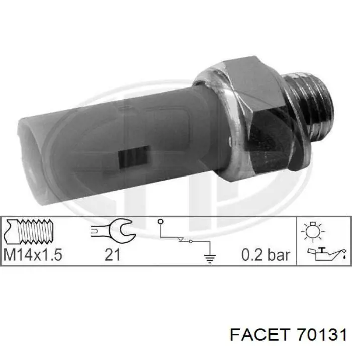 Sensor de presión de aceite 7700417970 Renault (RVI)