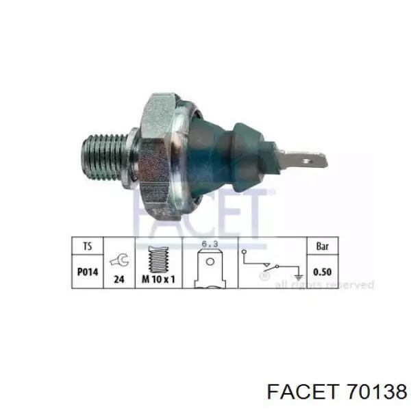 Comprar 70138 Facet Sensor de presión de aceite