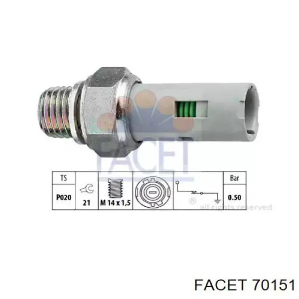 Sensor de presión de aceite 272484 Volvo