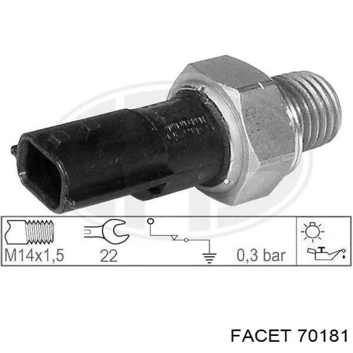 E51-4142 Sato Tech sensor de presión de aceite