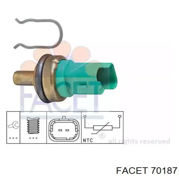 Sensor de presión de aceite 70187 Facet