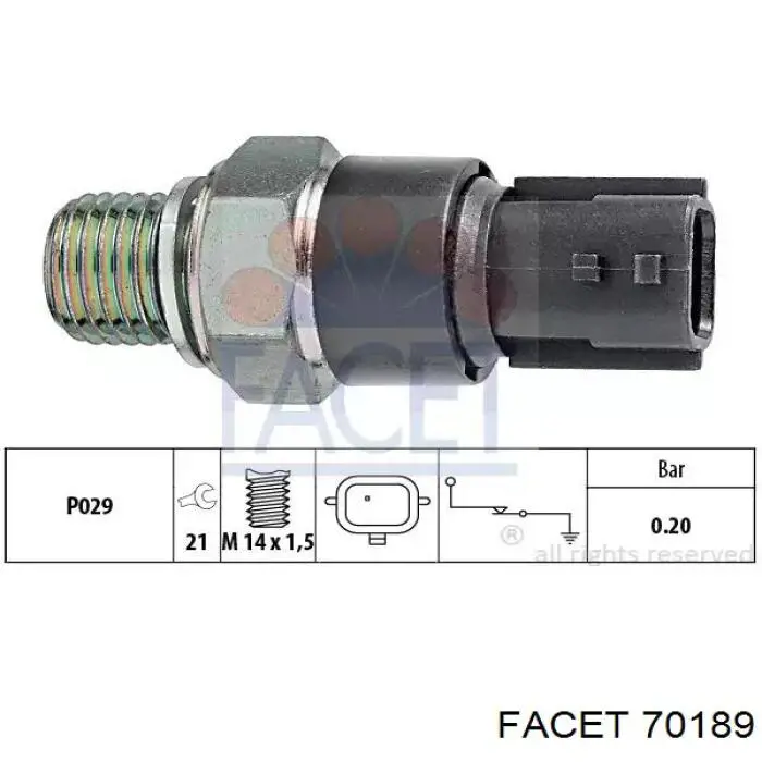 Comprar 8200671274 Renault (RVI) Sensor de presión de aceite