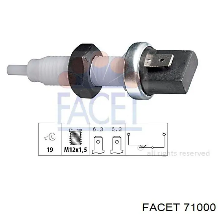 Comprar 71000 Facet Interruptor de luz de freno