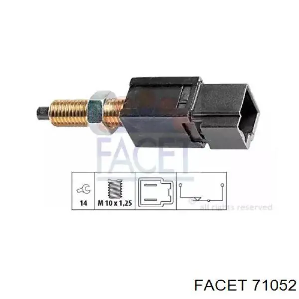 Interruptor de luz de freno Facet 71052 precio, desde 7,76 EUR