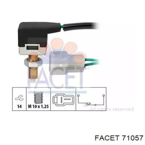 Interruptor de luz de freno Facet 71057 precio, desde 17,21 EUR