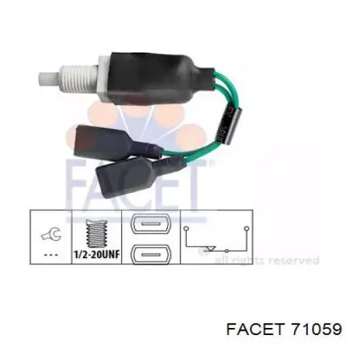 Interruptor de luz de freno 24710 FAE