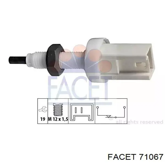 7.1067 Facet interruptor luz de freno