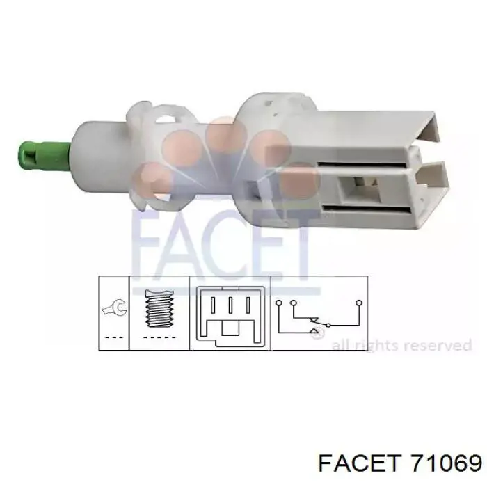 Interruptor de luz de freno Facet 71069 precio, desde 8,25 EUR