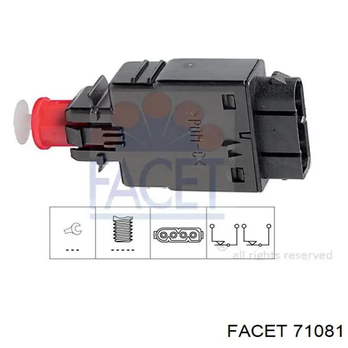 Interruptor luz de freno Land Rover LR005794
