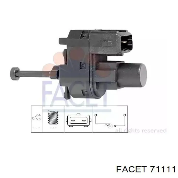 Comprar 71111 Facet Interruptor de luz de freno
