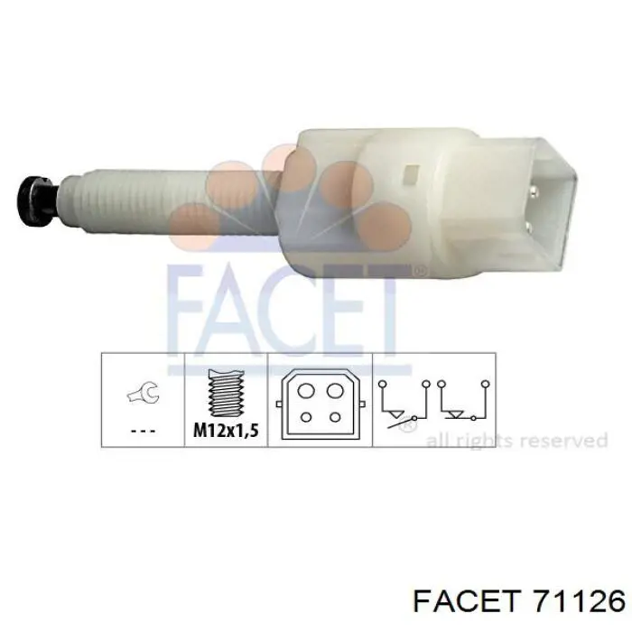 Interruptor de luz de freno Facet 71126 precio, desde 8,74 EUR