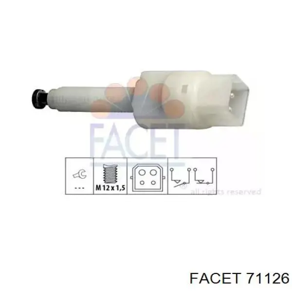 Comprar 71126 Facet Interruptor de luz de freno