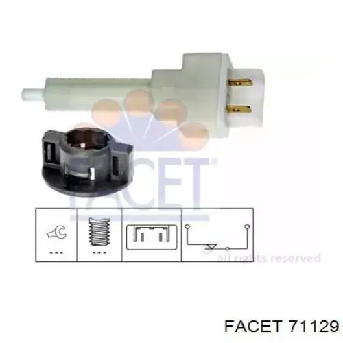 Comprar 71129 Facet Interruptor de luz de freno