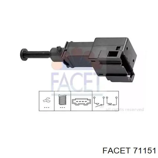 Interruptor de luz de freno Facet 71151 precio, desde 9,31 EUR