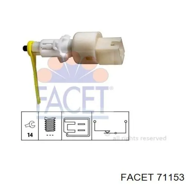 Interruptor luz de freno para Fiat Punto (176)