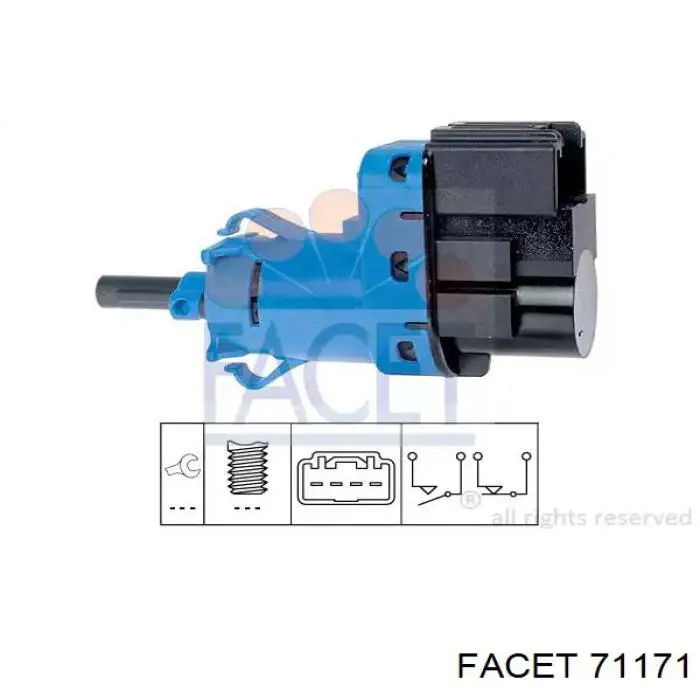 Interruptor de embrague Facet 71171 precio, desde 15,29 EUR