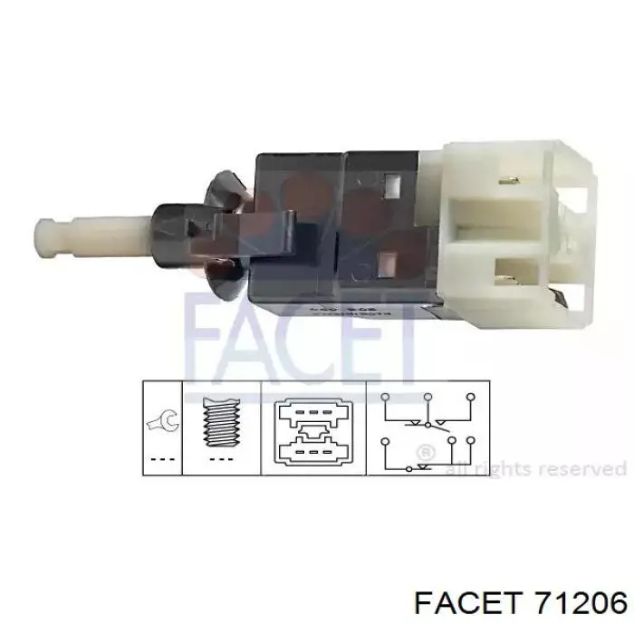 Interruptor de luz de freno Facet 71206 precio, desde 15,41 EUR