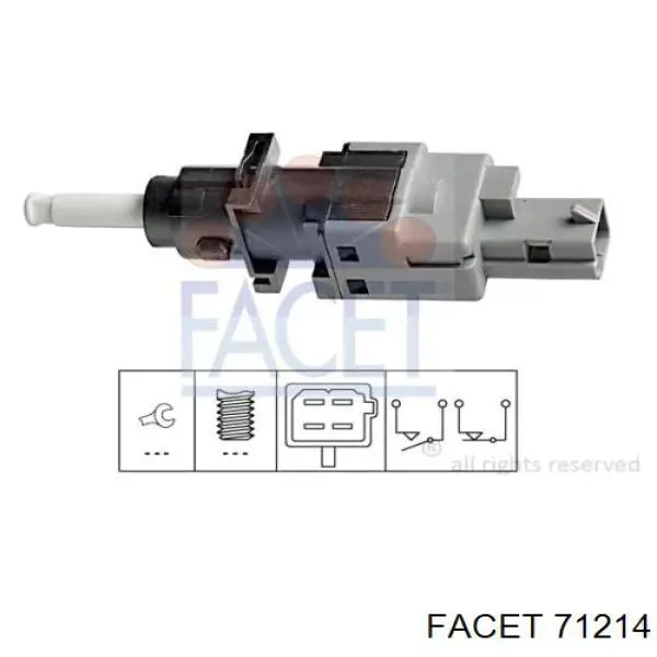 2127C7 Peugeot/Citroen interruptor de embrague