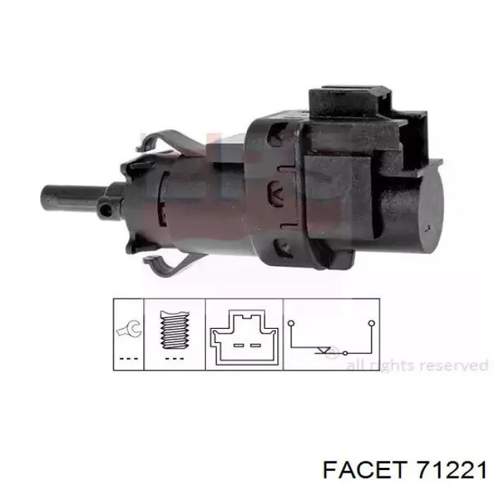 Interruptor de embrague Facet 71221 precio, desde 15,61 EUR