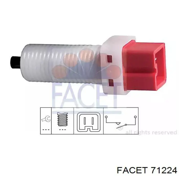 Interruptor de embrague Renault (RVI) 253250006R