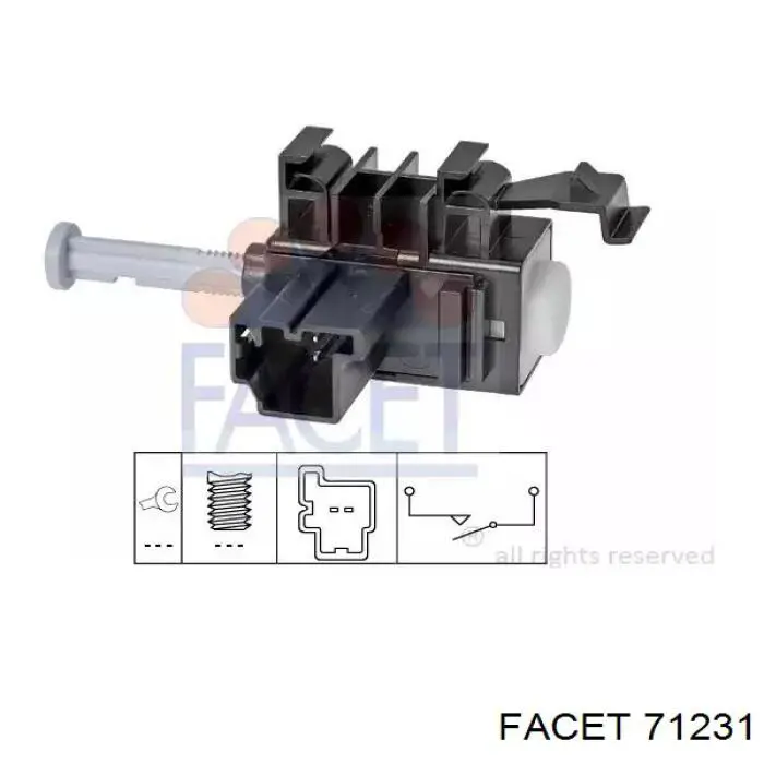 Interruptor de luz de freno Facet 71231 precio, desde 10,99 EUR