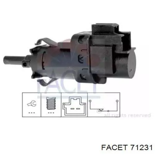 Comprar 71231 Facet Interruptor de luz de freno