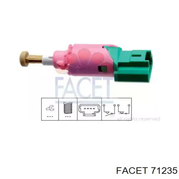 Interruptor de luz de freno Facet 71235 precio, desde 8,57 EUR