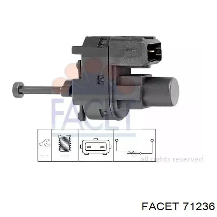 Interruptor de embrague 30774029 Volvo