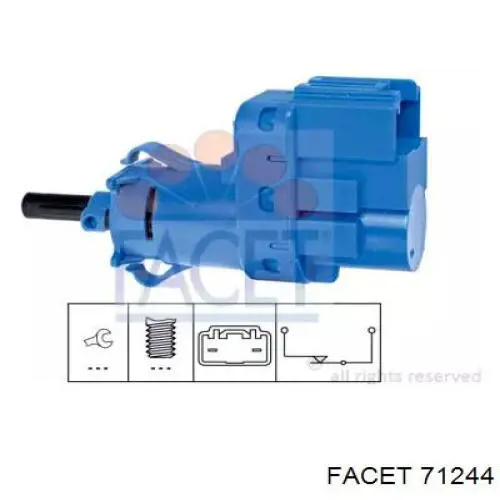 Interruptor de luz de freno Facet 71244 precio, desde 16,88 EUR