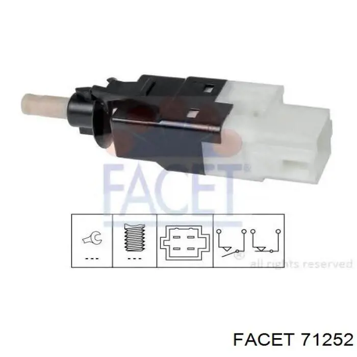 Comprar 71252 Facet Interruptor de luz de freno