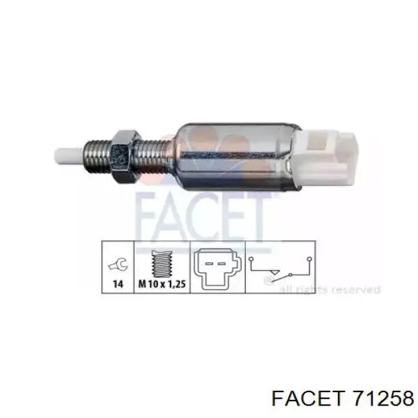 Interruptor de embrague Facet 71258 precio, desde 15,27 EUR