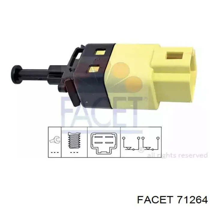 Comprar 71264 Facet Interruptor de luz de freno