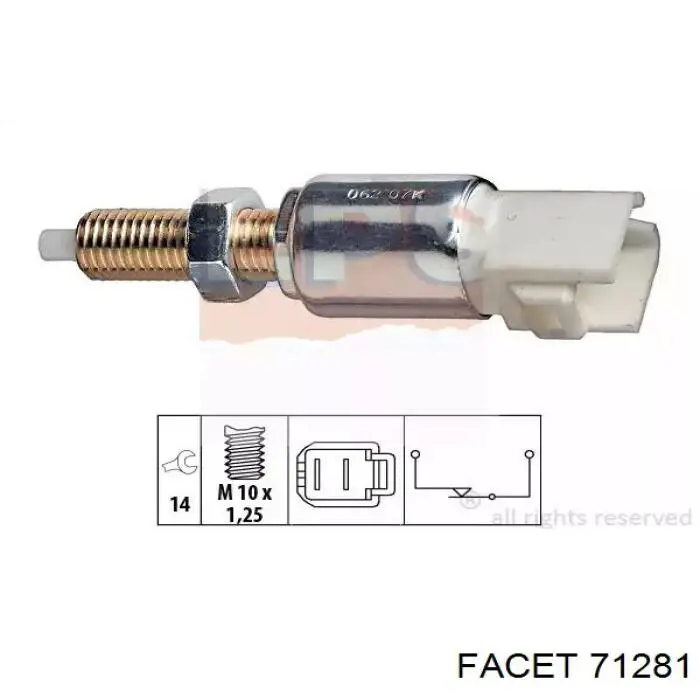 Interruptor de luz de freno Facet 71281 precio, desde 16,84 EUR