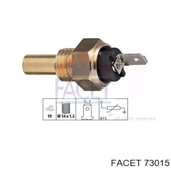 Sensor de temperatura 99190080601 Vika