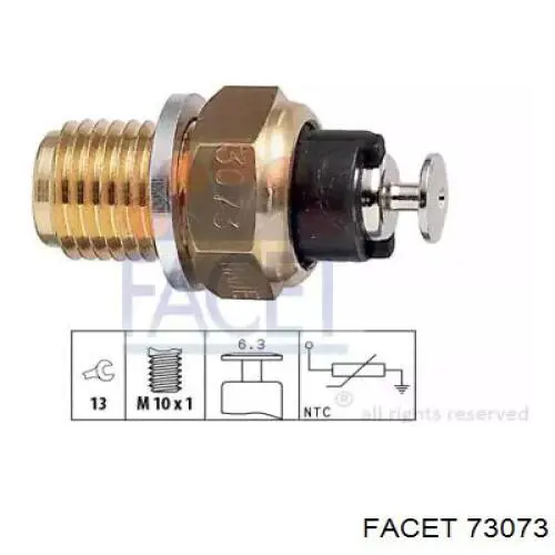 Sensor de temperatura del refrigerante Facet 73073 precio, desde 6,04 EUR