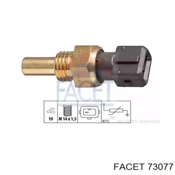 Sensor de temperatura 73077 Facet