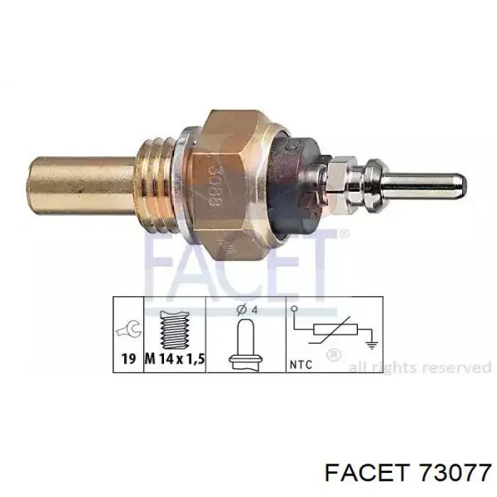 Comprar 73077 Facet Sensor de temperatura de agua