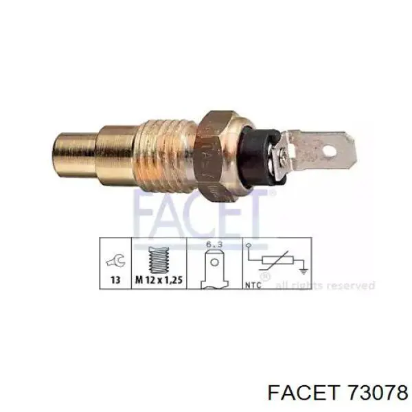 Comprar 73078 Facet Sensor de temperatura de agua