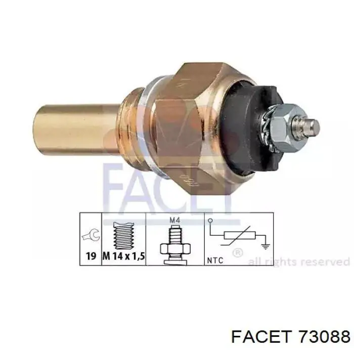 Sensor de temperatura A0055422617 Mercedes