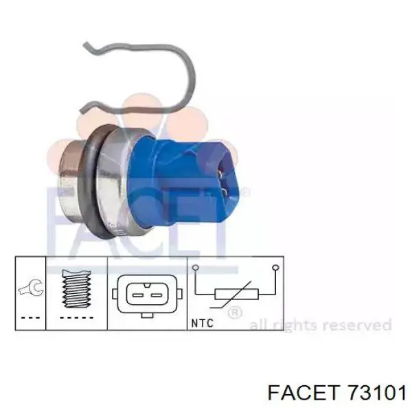 Sensor de temperatura del refrigerante Facet 73101 precio, desde 8,01 EUR