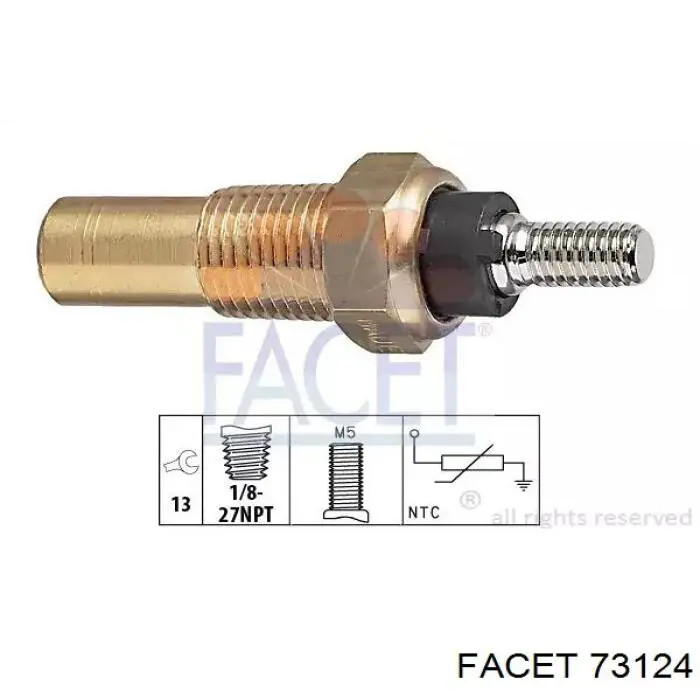 Comprar 73124 Facet Sensor de temperatura de agua