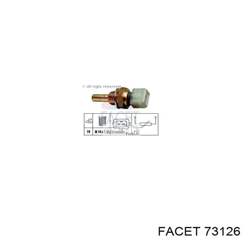 Sensor de temperatura del refrigerante del tablero Facet 73126 precio, desde 10,04 EUR