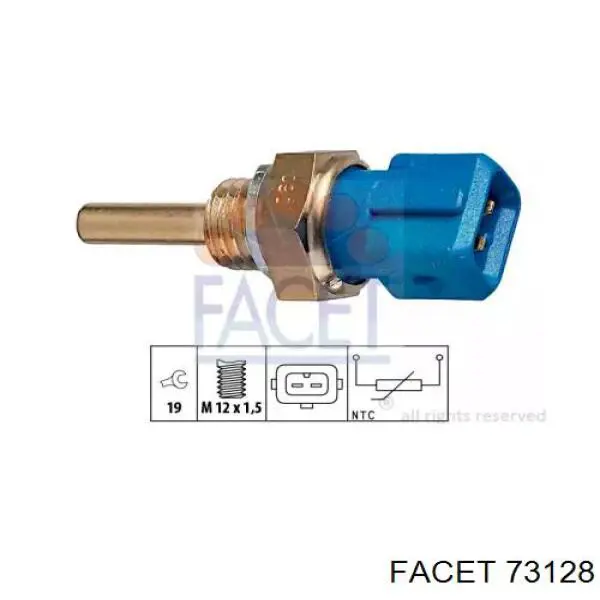 Sensor de temperatura del refrigerante Citroen Saxo S0, S1