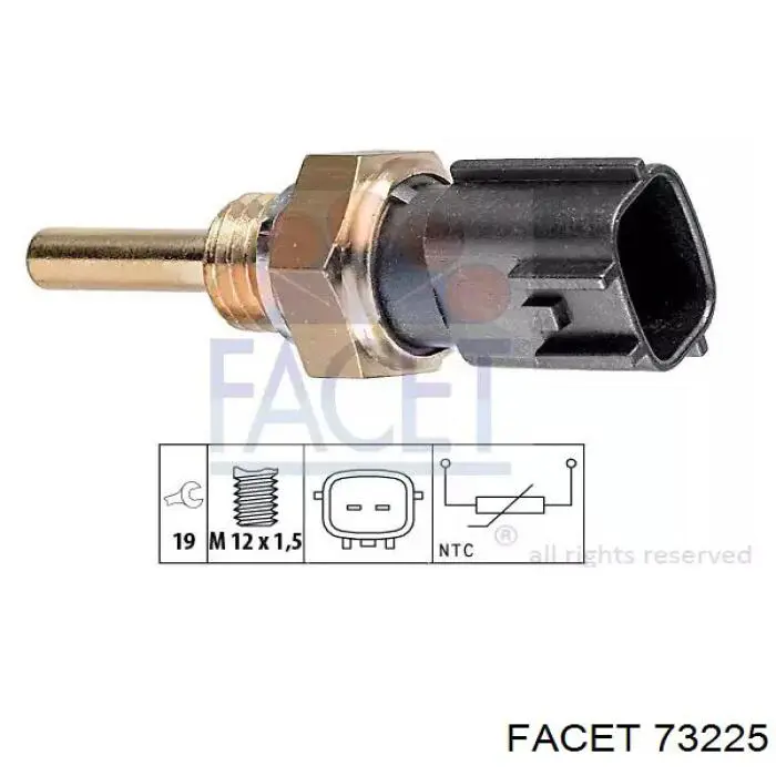 Sensor de temperatura del refrigerante Facet 73225 precio, desde 8,91 EUR