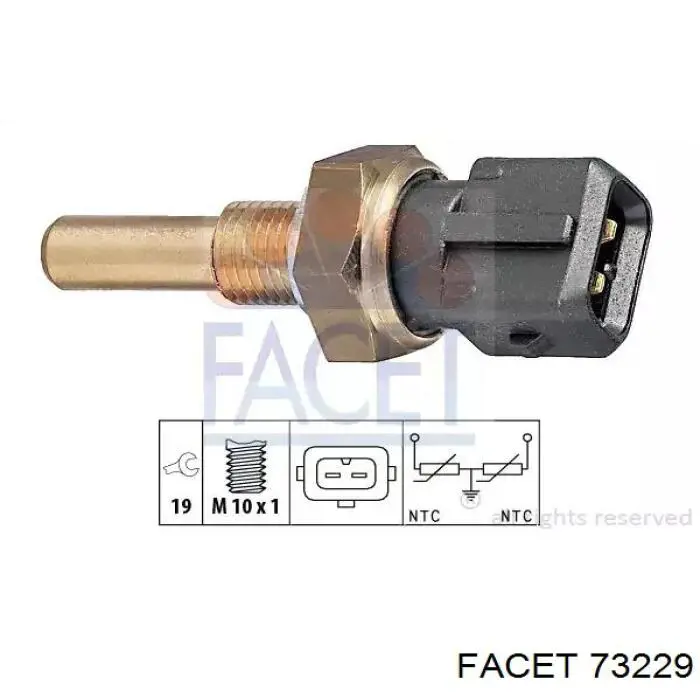 Sensor de temperatura del refrigerante Facet 73229 precio, desde 16,84 EUR