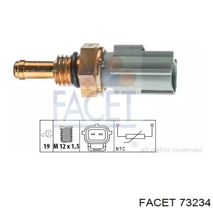 Sensor de temperatura del refrigerante Facet 73234 precio, desde 10,62 EUR