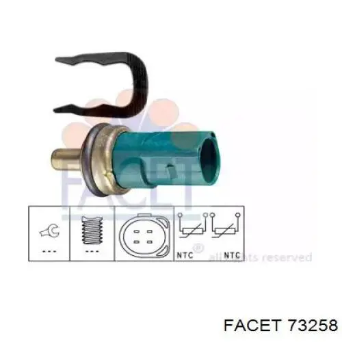 Sensor de temperatura del refrigerante Audi A4 8EC
